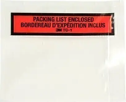 [EC006410090] Enveloppe adhésive bilingue pour bordereau d'expédition