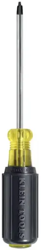 [TQ0TV529000] Tournevis carré #3 à tige ronde de 4". Klein Tool