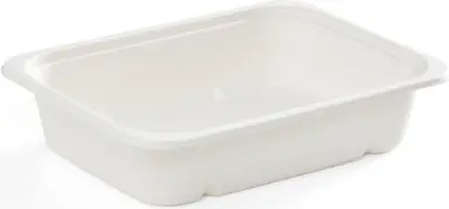 Contenant pour emporter rectangle en bagasse de 32 oz