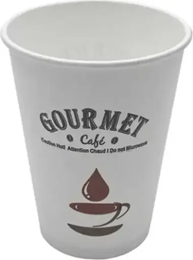 Gourmet, Verre en carton pour breuvages chauds