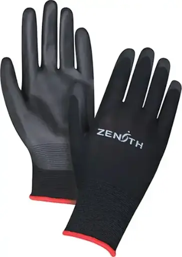 Gants enduits légers, revêtement en polyuréthane, calibre 13 Noir