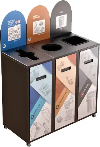 MULTIPLUS Îlot de récupération à 3 voies 120L 