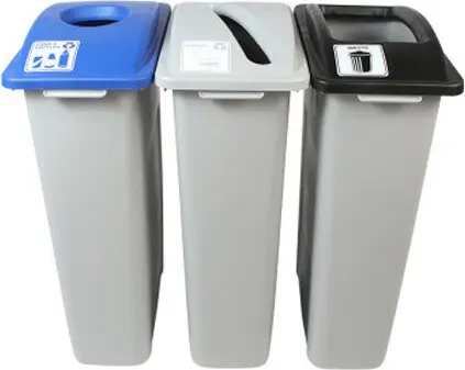 WASTE WATCHER Poubelles pour déchets, bouteilles et compost 69 gal