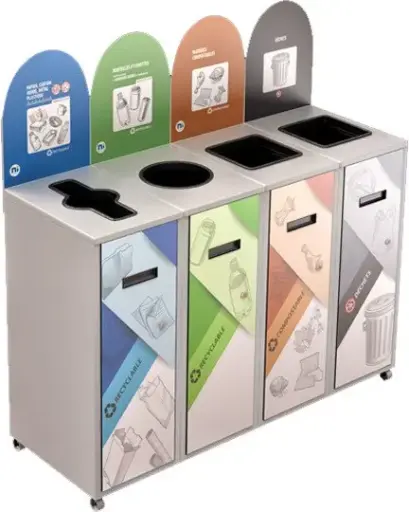 MULTIPLUS Îlot de récupération 4 voies 87L 