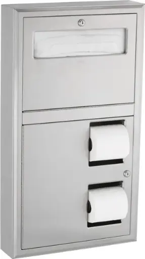 Combo distributeur pour couvre-siège et papier hygiénique