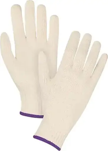 Gant de tricot poly/coton, calibre 7