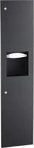 Distributeur de papiers et poubelle encastrée de 56'' Bobrick B-3803 TRIMLINE