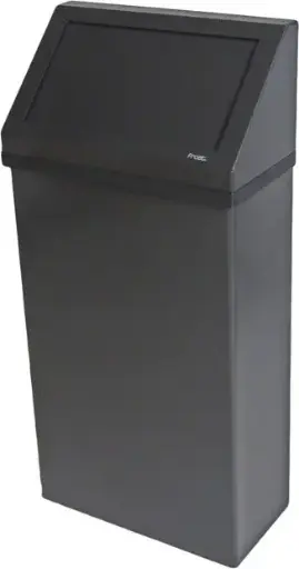 303-NL Poubelle murale avec couvercle battant 13 gal