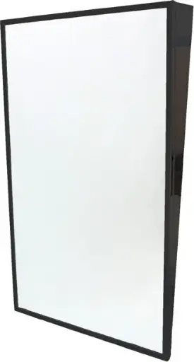 [FR9452436BL] Miroir en angle fixé avec cadre noir, 24" x 36"