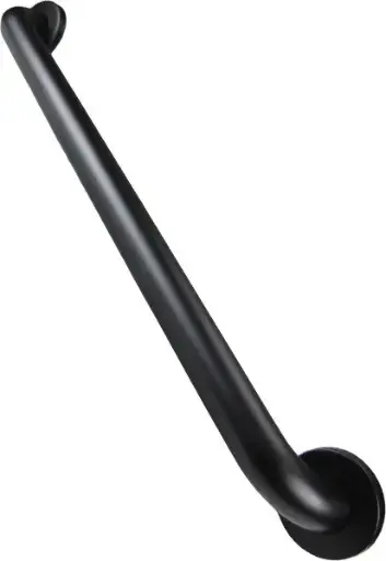 Barre d'appui en acier inoxydable antimicrobienne, noir