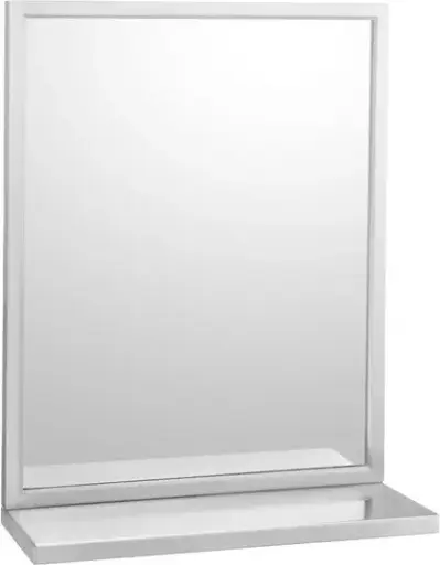 [BO292183600] Miroir avec tablette et cadre soudé