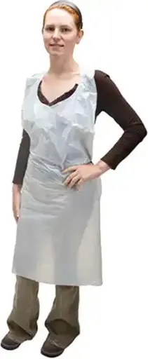 Tablier en polyéthylène jetable