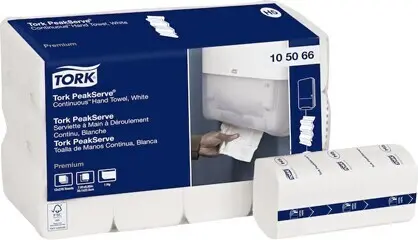 [SC105066000] 105066 PEAKSERVE Essuie-main à plis simples blanc, 12 x 270 feuilles