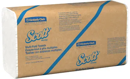[KC001807000] 01807 SCOTT Essuie-mains plis multiples blancs, 16 x 250 feuilles