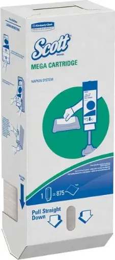 [KC098908000] 98908 SCOTT Serviettes de table blanches, 6 x 875 feuilles