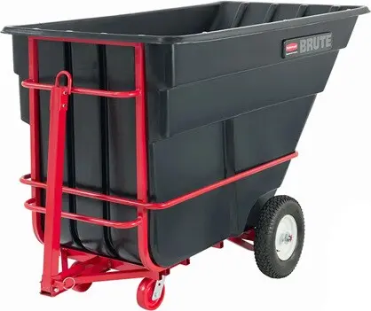 [RB102641NOI] 102641 BRUTE Chariot basculant à traineau 1,5 verge cube, 2100 lb