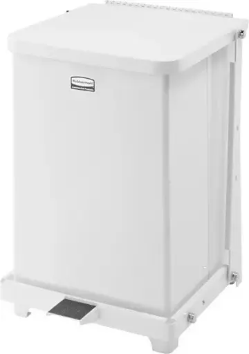 [RBQST7EPLWH] DEFENDERS Poubelle à pédale avec couvercle silencieux 7 gal