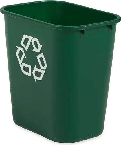 [RB295606VER] 2956 Corbeilles de recyclage avec logo vert 6 gal