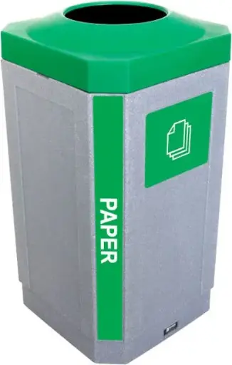 OCTO Poubelle pour le recyclage du papier 32 gal