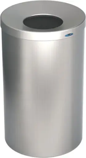 [FR00310J000] 310-J Poubelle ronde en acier inoxydable avec couvercle 54 gal