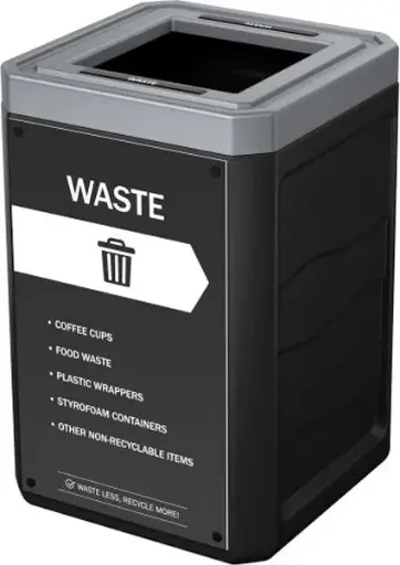 OUTLAW Poubelle avec couvercle 50 gal